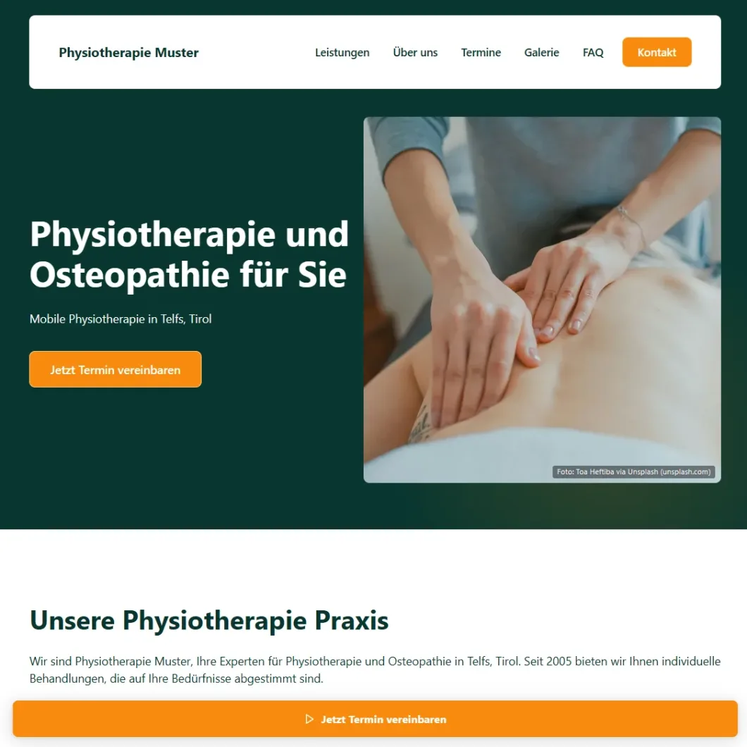 Physiotherapie in Praxis, Person behandelt Rücken, Gesundung im Fokus.